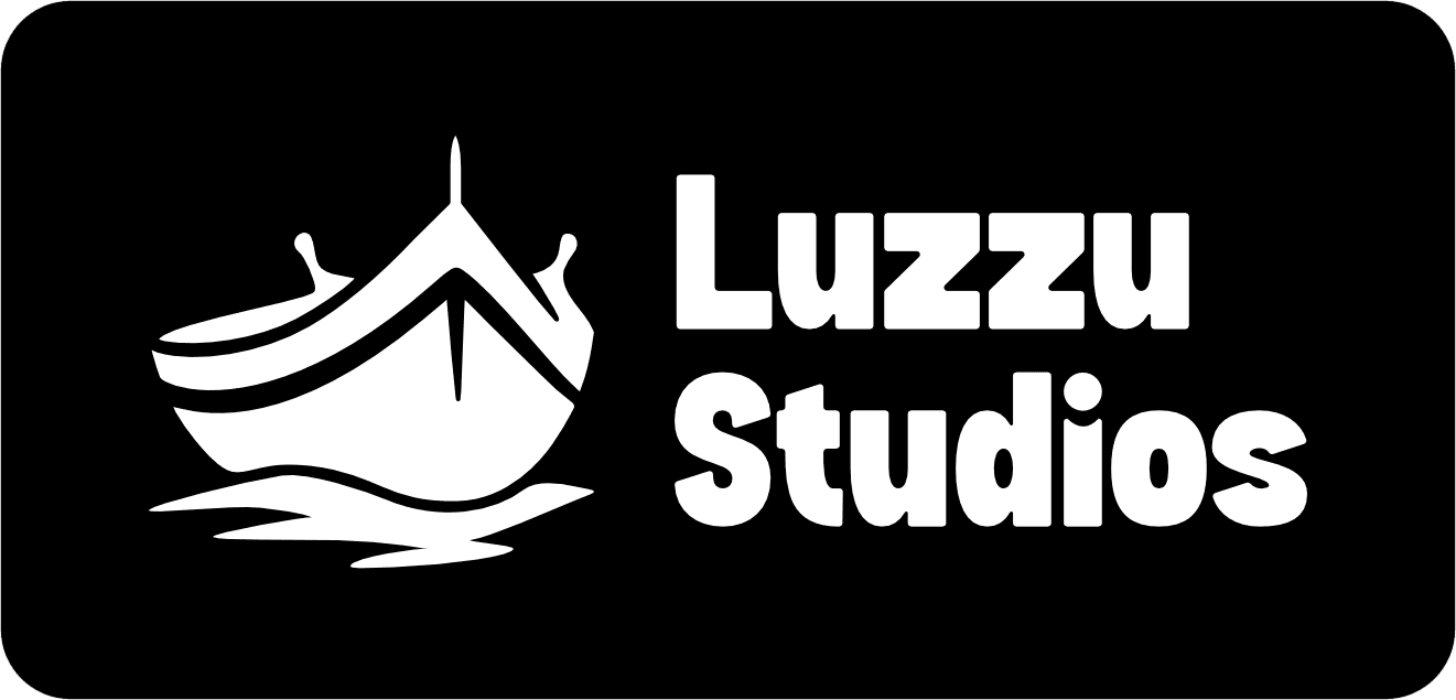 Luzzu Studios logo black and white