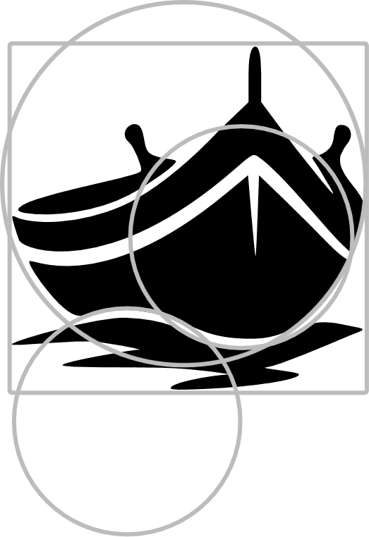 Luzzu Studios logo golden ratio